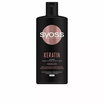 Шампунь против вьющихся волос Keratin Champ Cabello Encrespado Y Seco Syoss, 440 мл