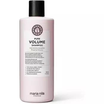 Шампунь Pure Volume 350 мл — придает объем тонким и тонким волосам — 100% веганский, не содержит сульфатов и парабенов, Maria Nila