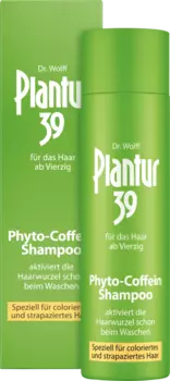 Шампунь с фитокофеином Color Поврежденные волосы 250мл Plantur 39