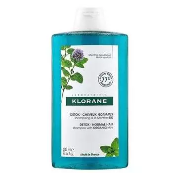 Шампунь с органической водяной мятой, 400 мл Klorane, Aquatic Mint