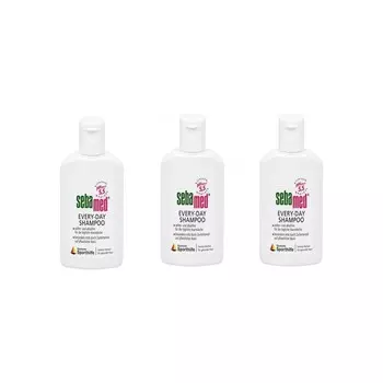 Шампунь Sebamed Everyday для нормальных и сухих волос, 3 флакона по 50 мл
