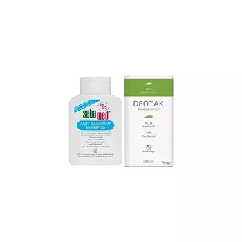 Шампунь Sebamed против перхоти, 400 мл + Крем-дезодорант Deotak Plus, 35 мл