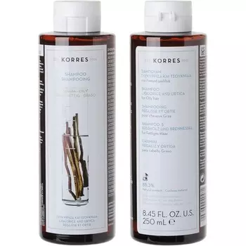 Шампунь солодка и крапивница для жирных волос 250мл, Korres