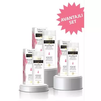 Шампунь Thalia Wormwood and Red Pepper Extract, 3 тюбика