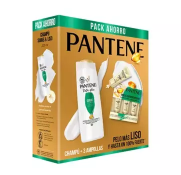 Шампунь + упаковка ампул Suave & Liso Pantene, 1 UD