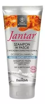 Шампунь в пасте с экстрактом янтаря и глиной для сухих и ломких волос 200мл Farmona Jantar