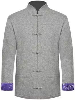 Shanghai Tang пиджак с воротником-стойкой, серый