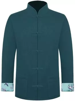 Shanghai Tang пиджак с воротником-стойкой, зеленый