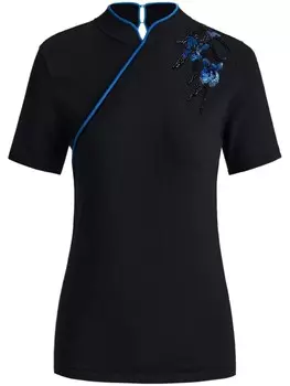 Shanghai Tang верх ципао, черный