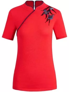 Shanghai Tang верх ципао, красный