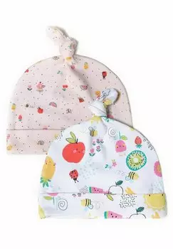 Шапка 2 PACK MINOTI, цвет light pink/white