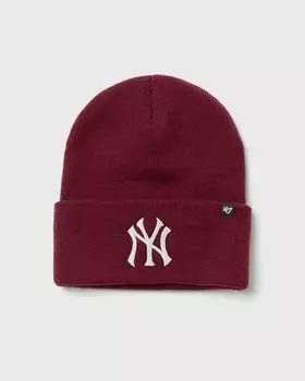 Шапка 47 Mlb New York Yankees Haymaker Beanie, цвет dark maroon
