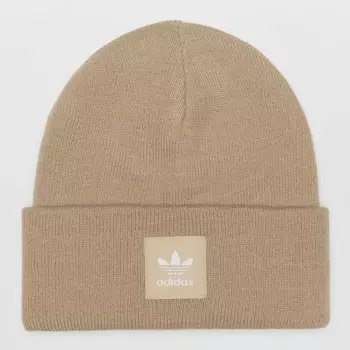 Шапка adidas Originals AC Cuff Knit, бежевый