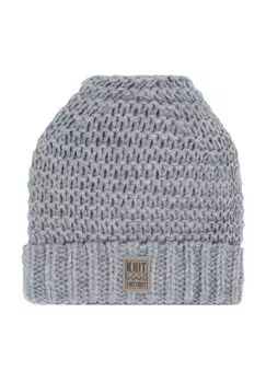 Шапка ALEX Knit Factory, цвет light grey