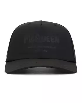 Шапка Alexander Mcqueen Tonal Graffiti, черный