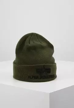 Шапка Alpha Industries, цвет dark green