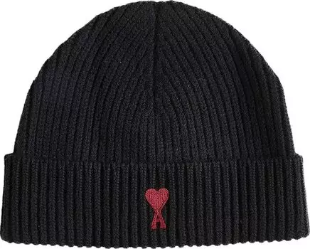 Шапка Ami 'Black/Red', черный