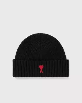 Шапка Ami Paris Red Ami De Coeur Beanie, цвет coton