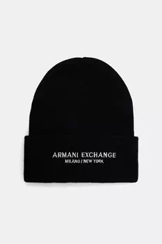 Шапка Armani Exchange, черный