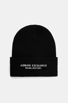Шапка Armani Exchange, черный