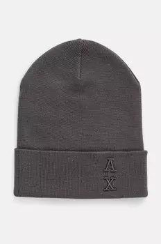 Шапка Armani Exchange, серый