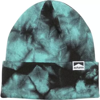 Шапка Autumn с принтом, сине - зеленый