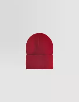 Шапка, базовая выкройка Bershka, красный