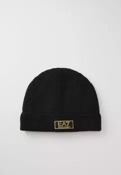 Шапка BEANIE UNISEX EA7 Emporio Armani, черный