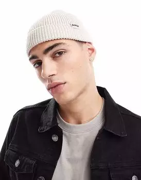 Шапка Bershka цвета экрю