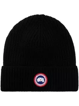 Шапка бини Arctic Disc в рубчик Canada Goose, черный