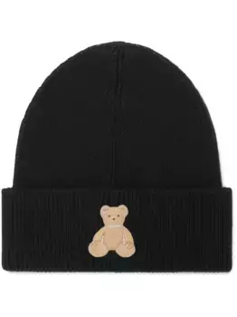 Шапка бини Bear In Mind PALM ANGELS, черный