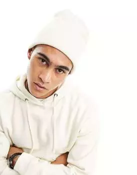 Шапка-бини Bershka цвета экрю