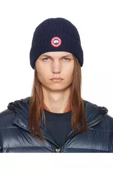 Шапка-бини Canada Goose, синий