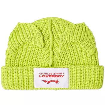 Шапка бини Charles Jeffrey Chunky Rabbit, цвет Neon