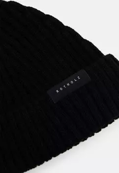 Шапка-бини Cropped Beanie Unisex Rotholz, черная