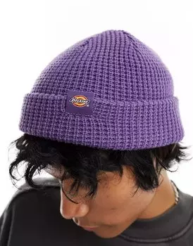 Шапка бини Dickies Woodworth Waffle, фиолетовый