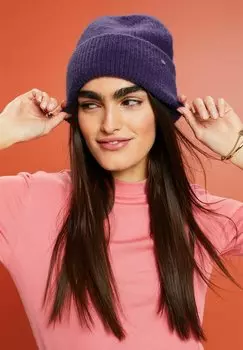 Шапка бини Esprit, фиолетовая
