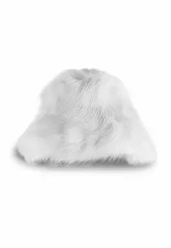 Шапка-бини Fluffy Patrizia Pepe, цвет eldorado white