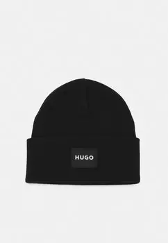 Шапка бини HUGO, черный