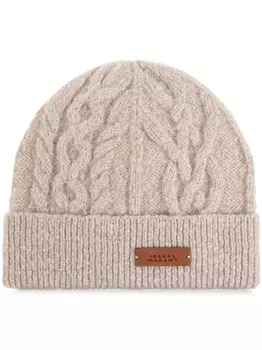 Шапка-бини ISABEL MARANT с косичной вязкой, серый