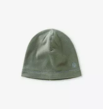Шапка-Бини из флиса с фирменной вышивкой унисекс 6-14 лет Benetton, зеленый
