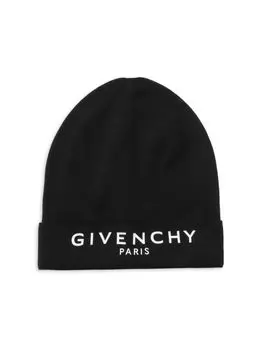Шапка-бини из кашемира с логотипом Givenchy, цвет Black White