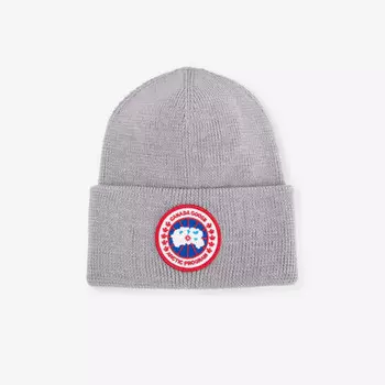 Шапка-Бини из шерстяной ткани Arctic Disc в рубчик Canada Goose, серый