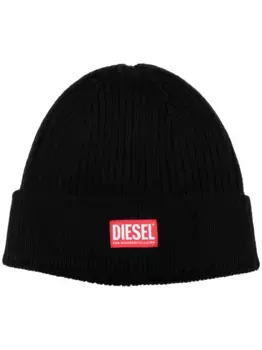 Шапка бини K-Coder-G 2x2 в рубчик DIESEL, черный