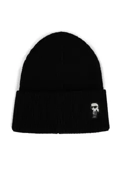 Шапка-бини K Ikonik 2.0 KARL LAGERFELD, черный