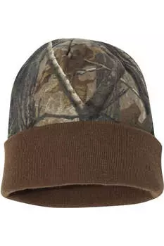 Шапка-бини Kati 12 Camo Knit, цвет realtree ap/ brown