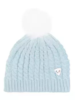 Шапка бини Kitsi фактурной вязки Rossignol, синий