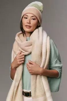 Шапка-бини Maeve с цветными блоками, зеленый