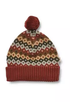 Шапка-бини Nolo Wheat, цвет multi red