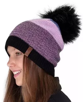 Шапка-бини Obermeyer Youth Tampa из искусственного меха с помпоном